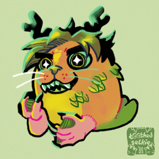 I Witness. This drawing features Selkie's sealsona looking off into the distance while in thought.