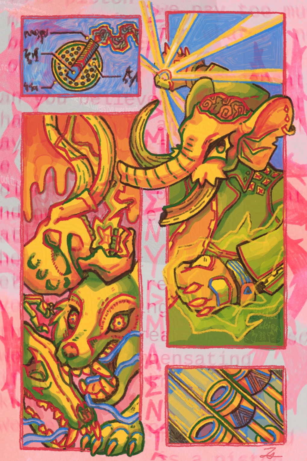 A Bomb in Hand. A full description is available after this image.